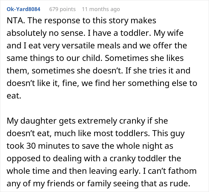 &ldquo;[Am I The Jerk] For Leaving Dinner To Get My Son McDonald's, Even Though Food Was Served?&rdquo;