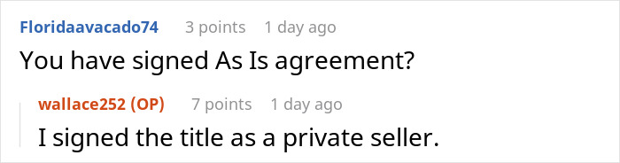 3 Months After Man Sells Car On FB Marketplace He Gets Sued, Asks Legal Community For Assistance 3 Months After Man Sells Car On FB Marketplace He Gets Sued, Asks Legal Community For Assistance
