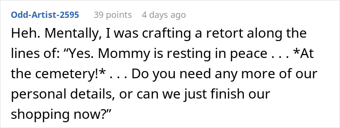 &ldquo;It Must Be Mommy&rsquo;s Day Off&rdquo;: Man Lies About His Wife Being Dead In Response To Boomer&rsquo;s Comment