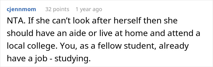 Family Enraged After Roommate Refuses To Be A Caretaker For Their Perfectly Capable Autistic Daughter Family Enraged After Roommate Refuses To Be A Caretaker For Their Perfectly Capable Autistic Daughter