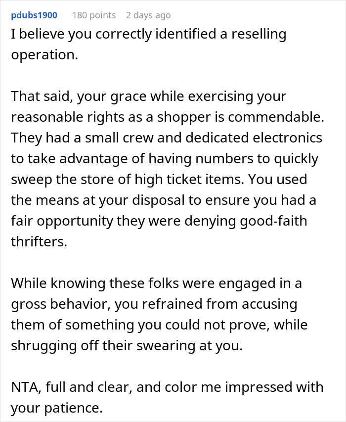 Shopper Defends Their Right To Browse Thrift Store At Their Own Pace, Leaves Resellers Fuming