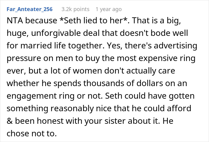 Sister's Fiancé’s $50K Ring Hoax Exposed By Woman And Jeweler Wife, Engagement Called Off Sister's Fiancé’s $50K Ring Hoax Exposed By Woman And Jeweler Wife, Engagement Called Off