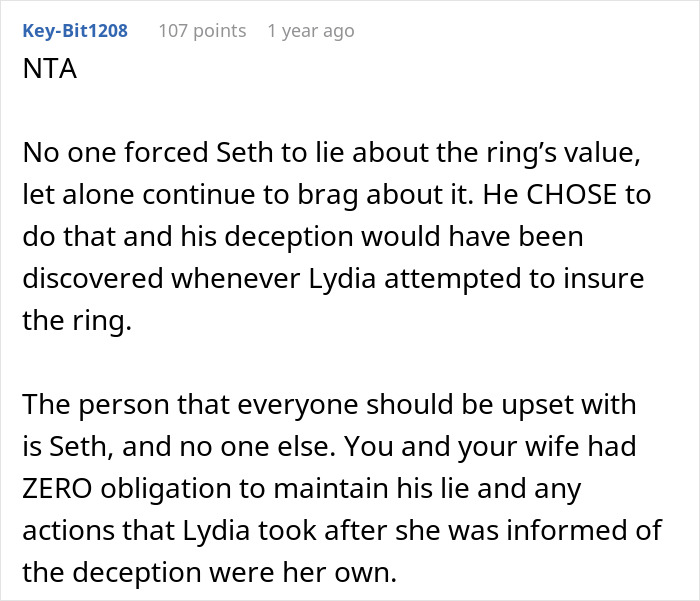 Sister's Fiancé’s $50K Ring Hoax Exposed By Woman And Jeweler Wife, Engagement Called Off Sister's Fiancé’s $50K Ring Hoax Exposed By Woman And Jeweler Wife, Engagement Called Off