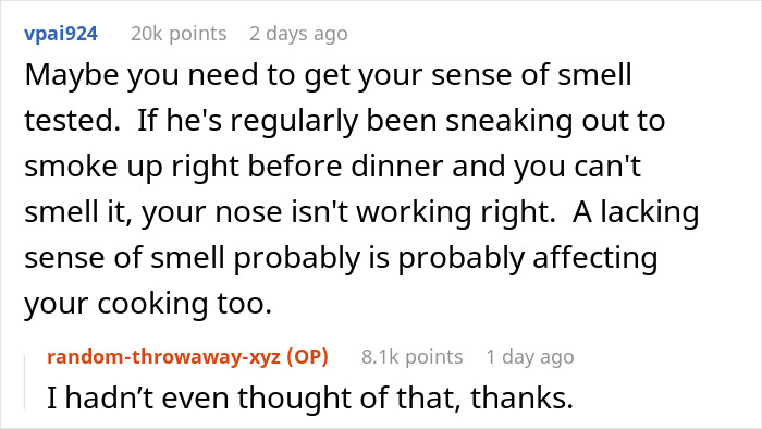 Wife Thinks Her Husband Loves Her Cooking, Is Confused When She Finds Out Why