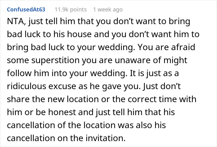 Guy Pulls The Plug On Hosting Backyard Wedding For Sister After He Listens To Friend's Superstitions Guy Pulls The Plug On Hosting Backyard Wedding For Sister After He Listens To Friend's Superstitions
