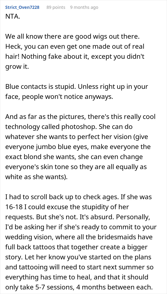 Couple Breaks Up After Bride Changes Her Mind About Making The Bridal Party Bleach Their Hair