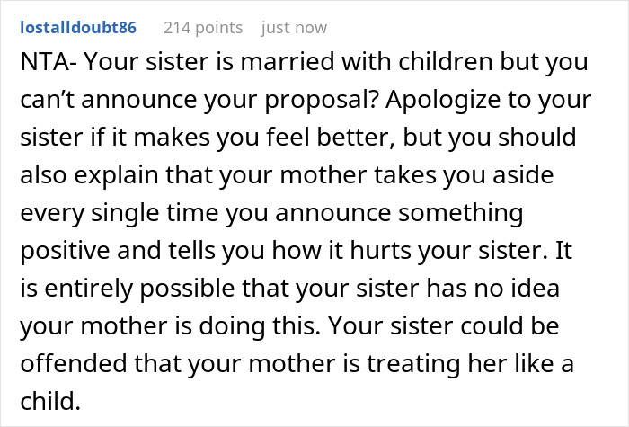 "AITA For What I Said? My Family Won’t Let Me Share Any Good News Because Of My Sister's Disability" "AITA For What I Said? My Family Won’t Let Me Share Any Good News Because Of My Sister's Disability"