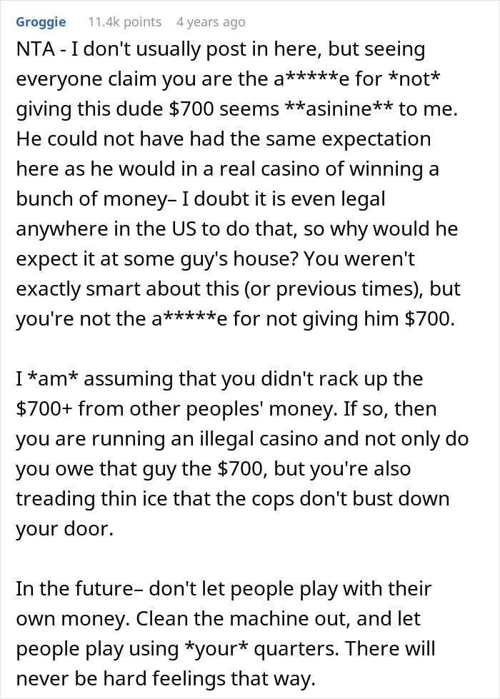 &ldquo;AITA For Telling A Friend&rsquo;s Friend He Couldn&rsquo;t Keep The &lsquo;Jackpot&rsquo; He Hit On My Slot Machine?&rdquo;