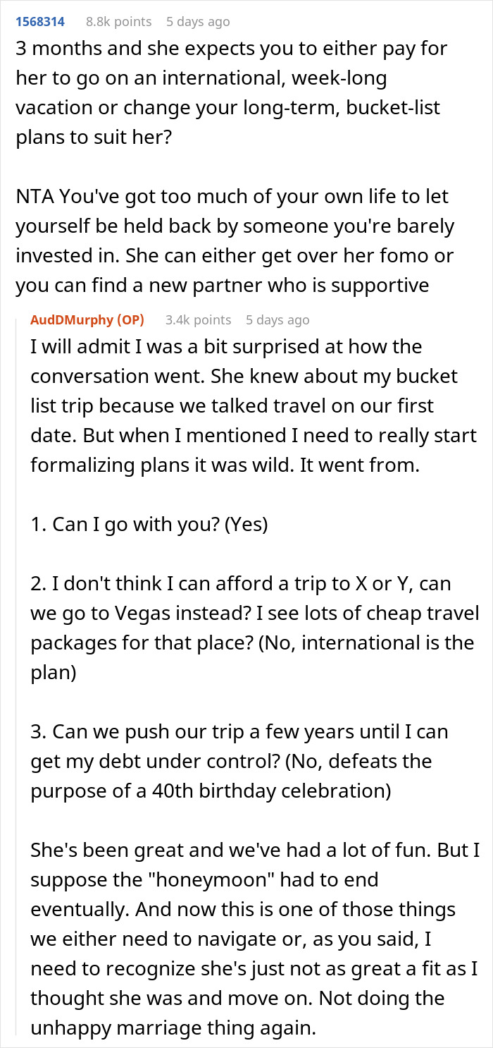 Woman Throws A Fit After BF Ignores Her Financial Turmoil To Throw An International B-Day Trip