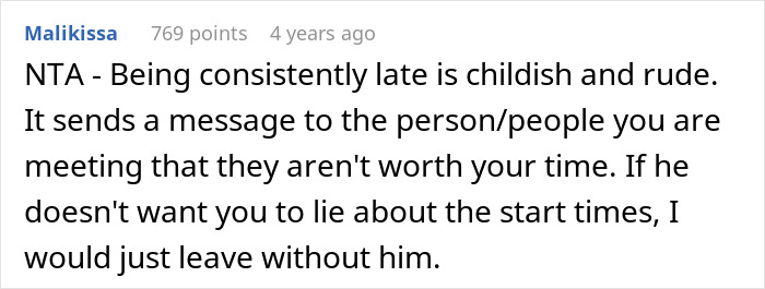 Woman Lies To BF About Event Start Date Because She's Tired Of His Selfish Behavior Woman Lies To BF About Event Start Date Because She's Tired Of His Selfish Behavior
