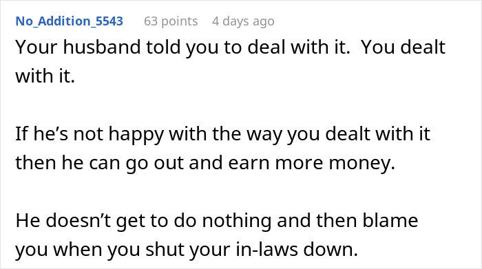 Woman Defends Herself Against In-Laws&rsquo; Criticism, Leaves Husband Fuming