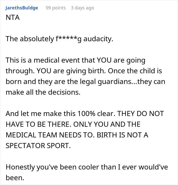 &ldquo;AITA For Telling My BIL And His Wife That I Don&rsquo;t Want To Follow Their Birth Plan?&rdquo;