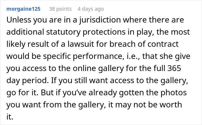 Woman Leaves Bad Review On Wedding Photographer, Gets All The Photos Taken Away