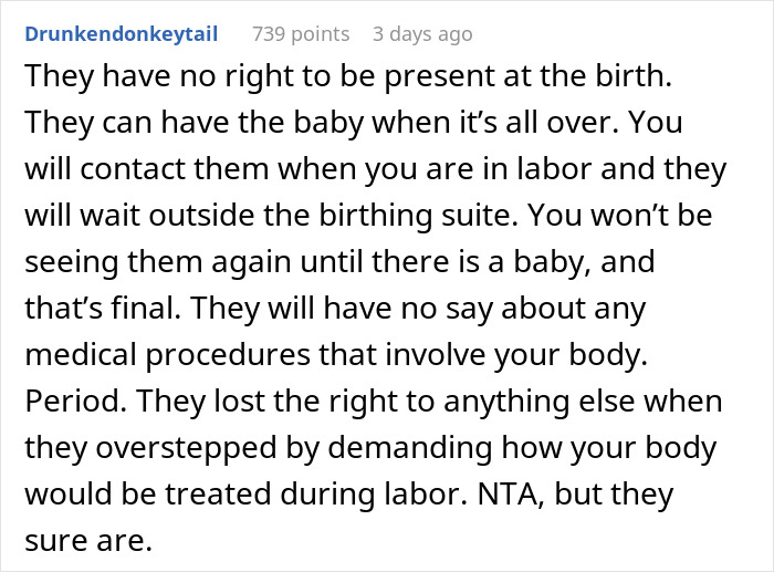 &ldquo;AITA For Telling My BIL And His Wife That I Don&rsquo;t Want To Follow Their Birth Plan?&rdquo;