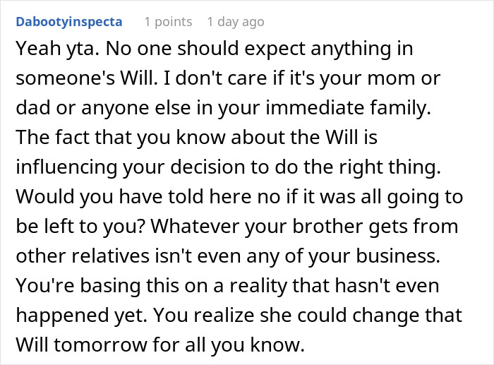 Mom Leaves $250k Inheritance To Son, Throws A Fit When Daughter Stops Looking After Her