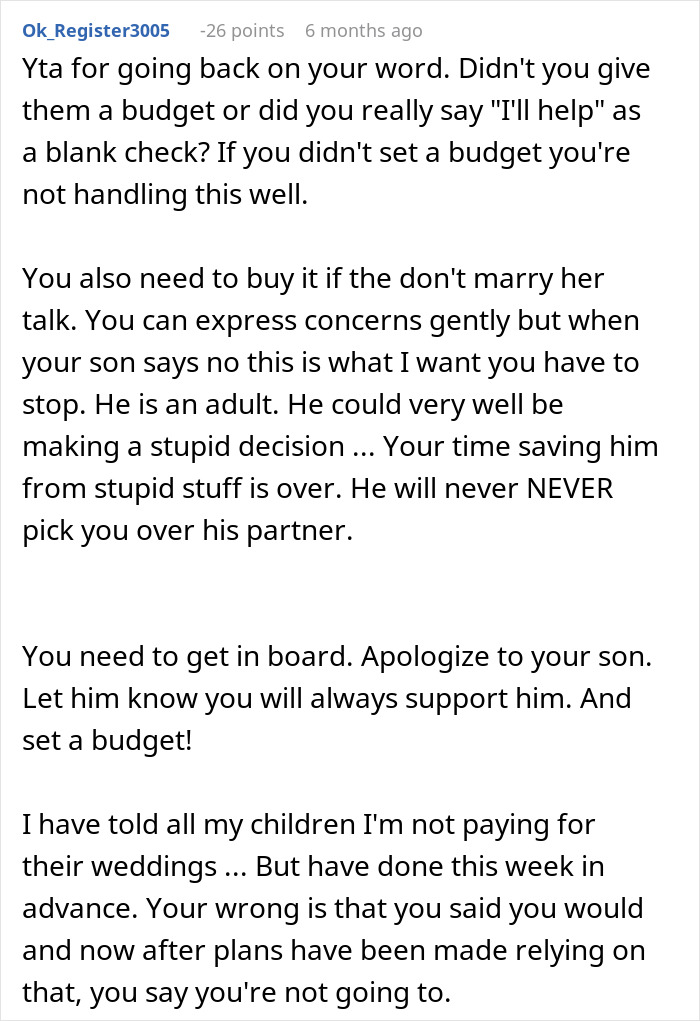 Parent Wants To Help Son And His Bride Out Financially, Refuses After Bride Picks $10k Wedding Dress