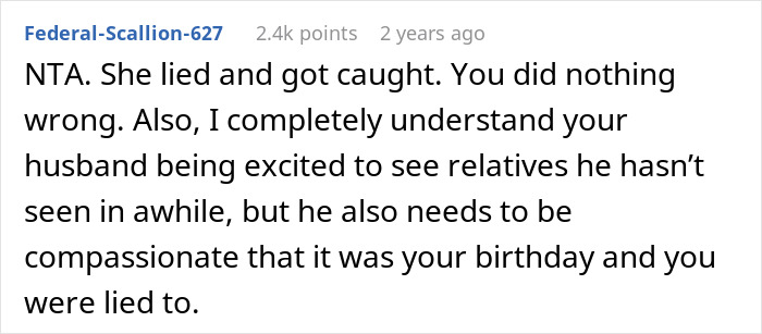 Husband Furious Wife Left His Family Event That She Was Told Would Be Her Birthday Celebration
