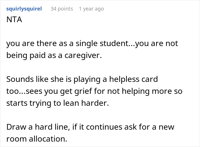 Family Enraged After Roommate Refuses To Be A Caretaker For Their Perfectly Capable Autistic Daughter Family Enraged After Roommate Refuses To Be A Caretaker For Their Perfectly Capable Autistic Daughter