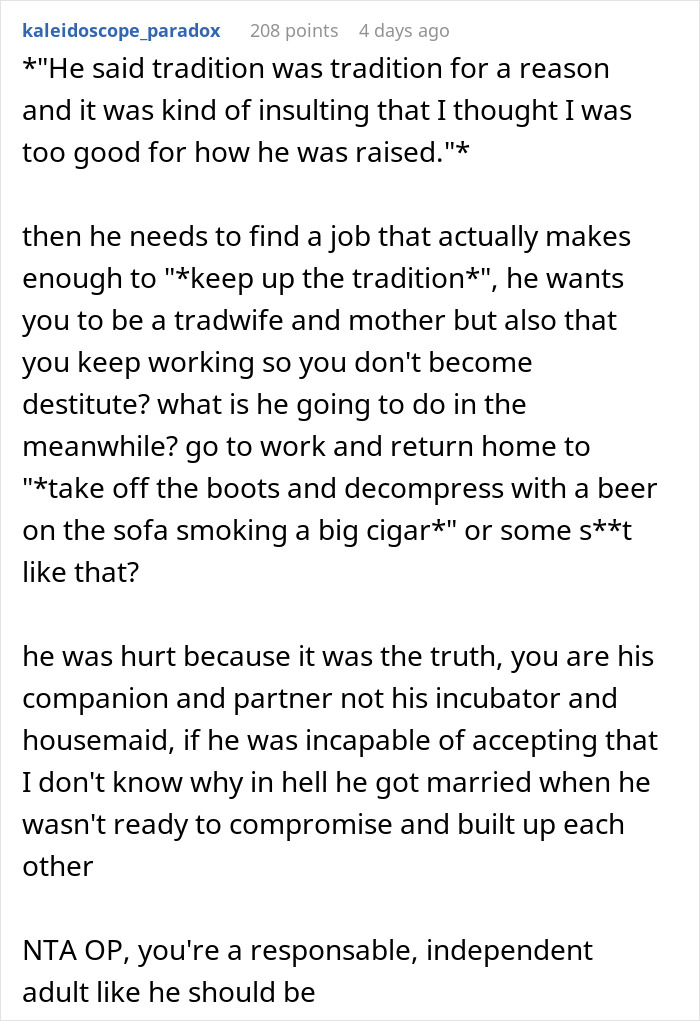 Man Tells Wife To Act “More Like A Proper Woman”, Her Response Brings Tears To His Eyes Man Tells Wife To Act “More Like A Proper Woman”, Her Response Brings Tears To His Eyes