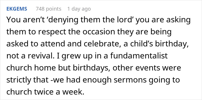 Single Dad Stands Up To His Family When They Try To Make His Son&rsquo;s Birthday A Religious Event