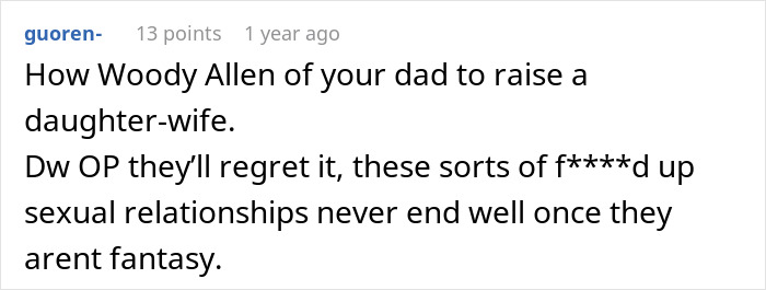 Woman Can’t Understand How Her Family Can Be Supportive Of Dad’s ‘Disgusting’ Marriage Woman Can’t Understand How Her Family Can Be Supportive Of Dad’s ‘Disgusting’ Marriage