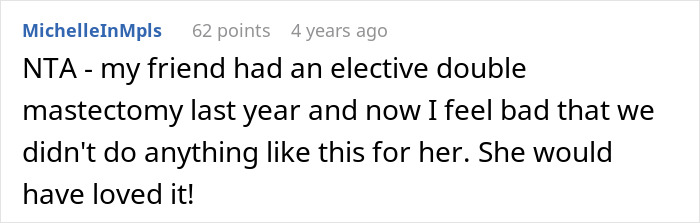 BF Demands GF Apologize For Having A 'Boob Voyage' Party BF Demands GF Apologize For Having A 'Boob Voyage' Party