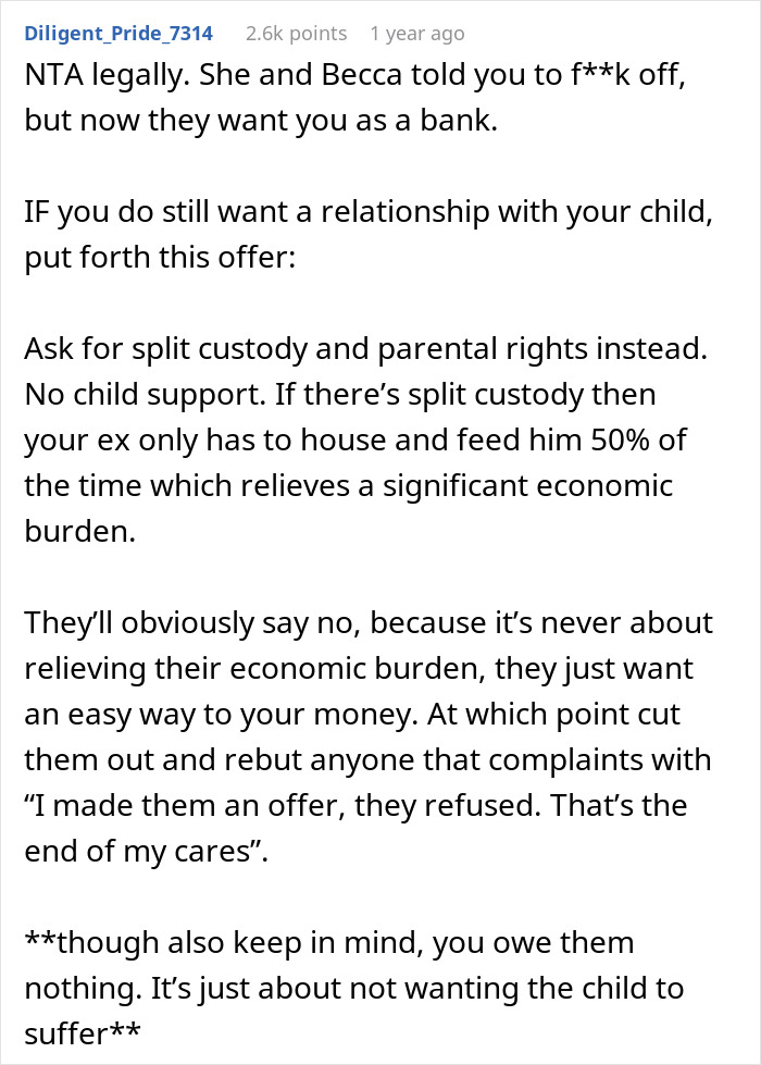 Pregnant GF Doesn’t Want Baby’s Dad Around, Waives Parental Rights, Years Later Asks For Support Pregnant GF Doesn’t Want Baby’s Dad Around, Waives Parental Rights, Years Later Asks For Support