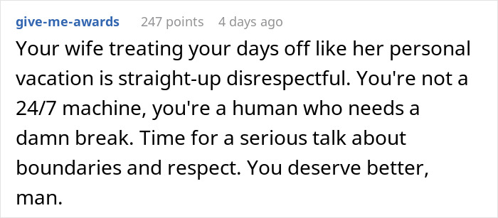 Wife Unloads Baby And Chores Onto Man During His Emergency Time Off, He Falls Apart Wife Unloads Baby And Chores Onto Man During His Emergency Time Off, He Falls Apart