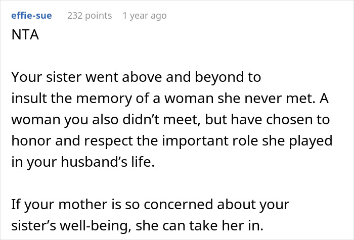 Woman Disrespects Brother-In-Law’s First Wife, Who Died In An Accident, Gets Thrown Out Woman Disrespects Brother-In-Law’s First Wife, Who Died In An Accident, Gets Thrown Out