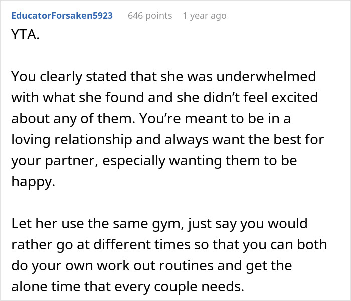 Guy Values His &lsquo;Individual Life&rsquo;, Asks GF To Join Different Gym, Gets Scolded Online