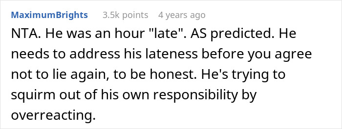 Woman Lies To BF About Event Start Date Because She's Tired Of His Selfish Behavior Woman Lies To BF About Event Start Date Because She's Tired Of His Selfish Behavior
