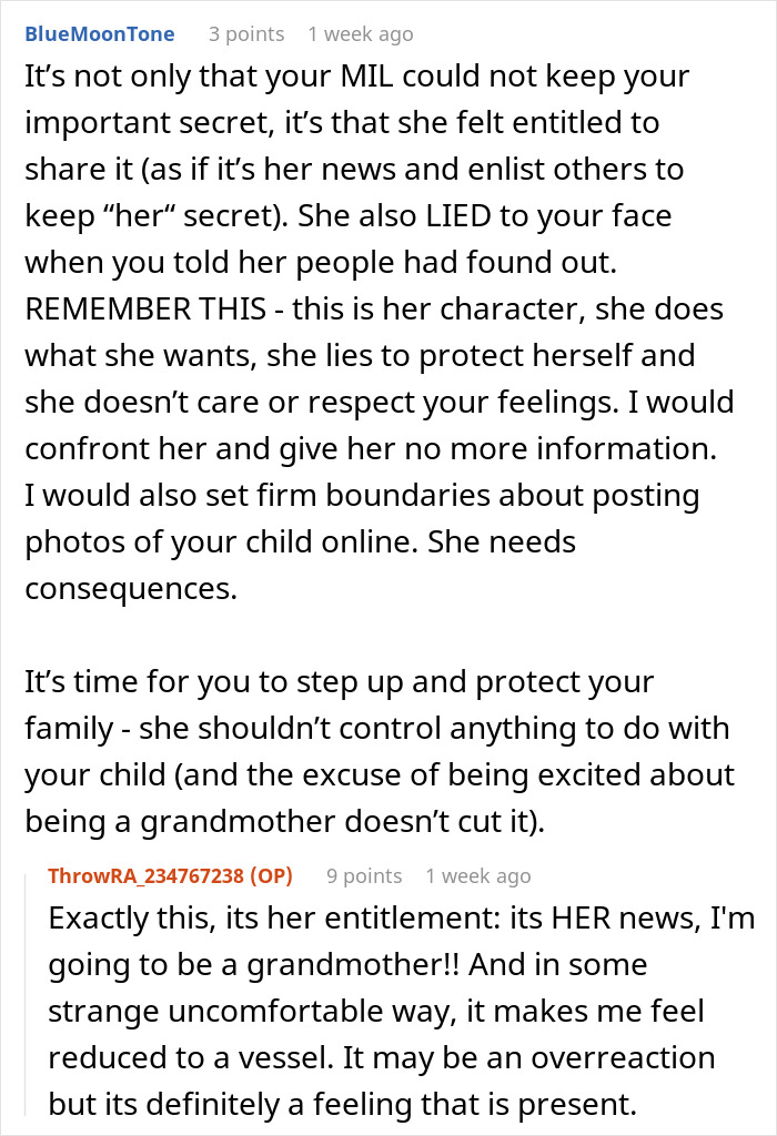 MIL Oversteps Boundaries, Exposes Couple’s Pregnancy Just 7 Weeks In MIL Oversteps Boundaries, Exposes Couple’s Pregnancy Just 7 Weeks In