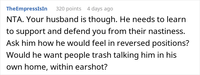 Woman Defends Herself Against In-Laws&rsquo; Criticism, Leaves Husband Fuming