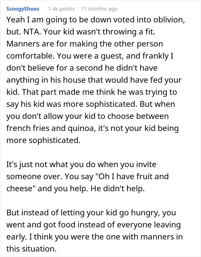 &ldquo;[Am I The Jerk] For Leaving Dinner To Get My Son McDonald's, Even Though Food Was Served?&rdquo;