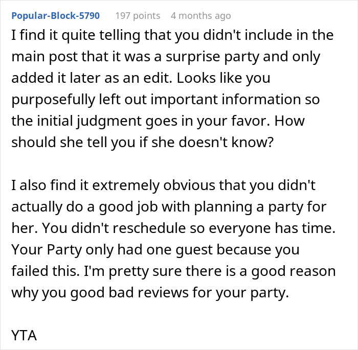 Man Furious After In-Laws Exclude Him From Wife's Secret Birthday Dinner, She Defends Them Man Furious After In-Laws Exclude Him From Wife's Secret Birthday Dinner, She Defends Them
