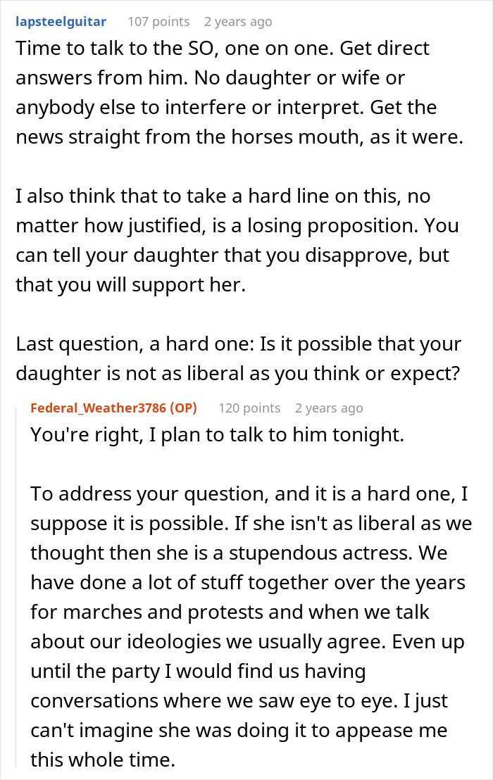 "AITA For Telling My Daughter She Cannot Marry A Racist?" "AITA For Telling My Daughter She Cannot Marry A Racist?"