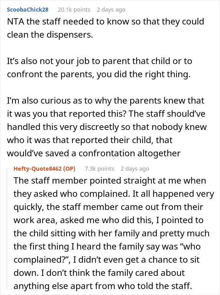 Person Earns Random Fam’s Anger By Reporting Their Kid To Costco Staff For Licking All The Sauces Person Earns Random Fam’s Anger By Reporting Their Kid To Costco Staff For Licking All The Sauces