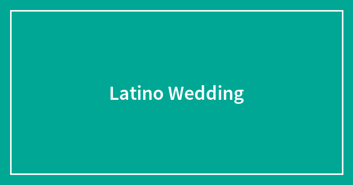 Latino Wedding