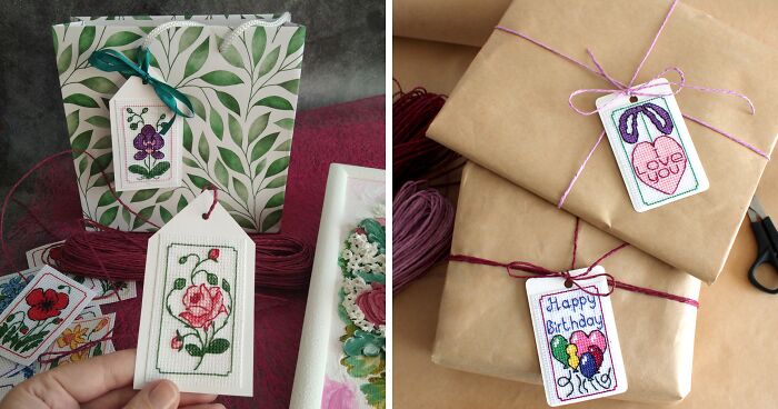 Cross Stitch: My Gift Tag Ideas