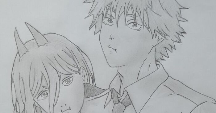 My Anime-Inspired Drawings I Did Last Year And This Year (9 Pics)