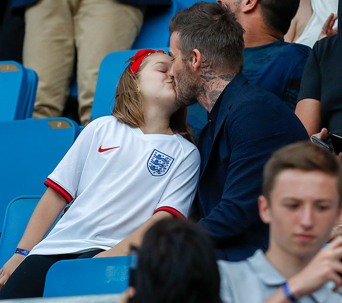 “Cringeworthy… Totally Inappropriate”: David Beckham Trolled For Hugging 12 YO Daughter Harper “Cringeworthy… Totally Inappropriate”: David Beckham Trolled For Hugging 12 YO Daughter Harper