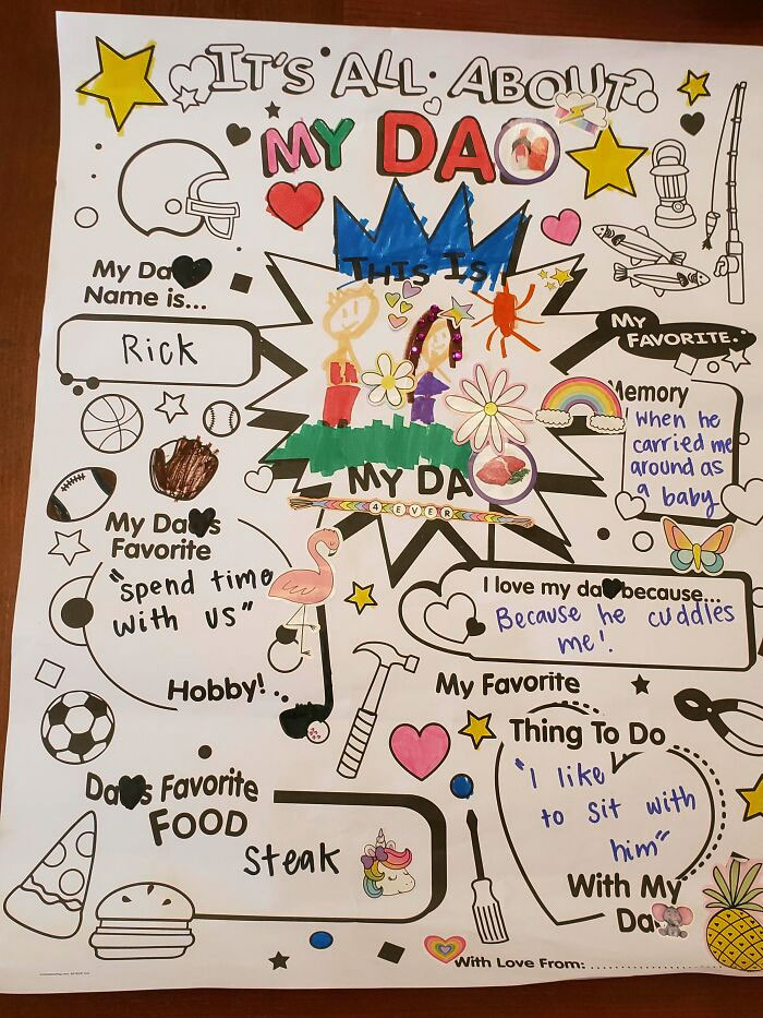 My Granddaughter Gave Me This On Father's Day
