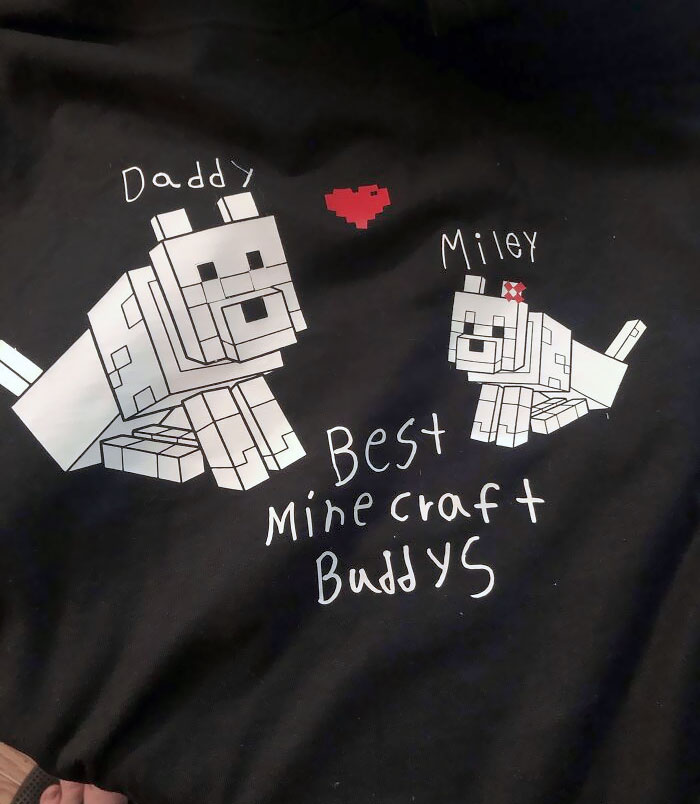 Father’s Day Shirt My Daughter Made For Me. Well, It Was Her Handwriting And Her Idea. Still The Feels Is Real