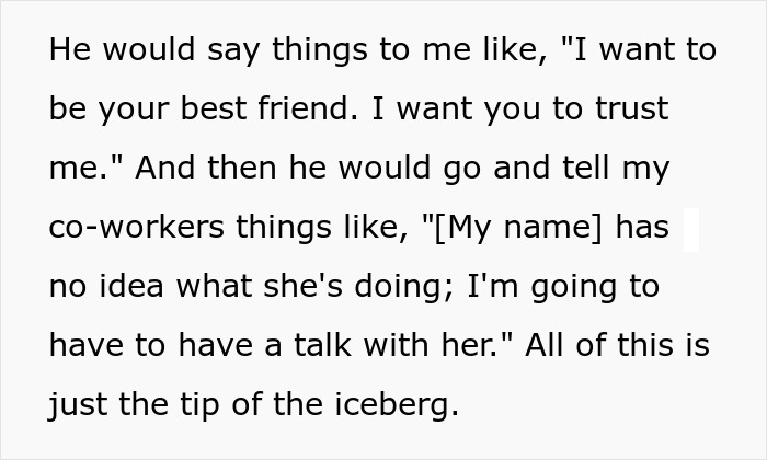 "My Former Toxic Boss Showed Up At My New Workplace Today" "My Former Toxic Boss Showed Up At My New Workplace Today"