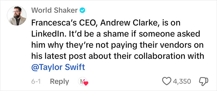 More And More Small Business Owners Are Revealing That &ldquo;Francesca&rsquo;s&rdquo; Owes Them Tens Of Thousands