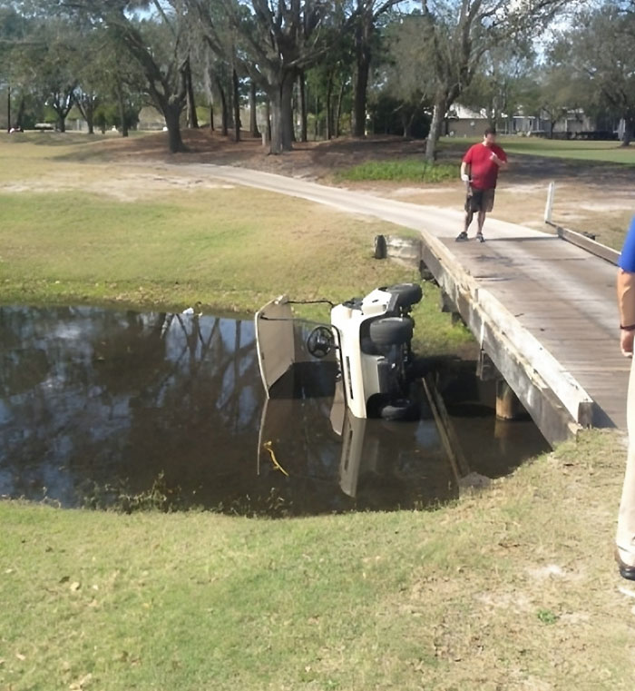 My Wife Thought It Would Be Nice To Drive The Cart While I Played Golf