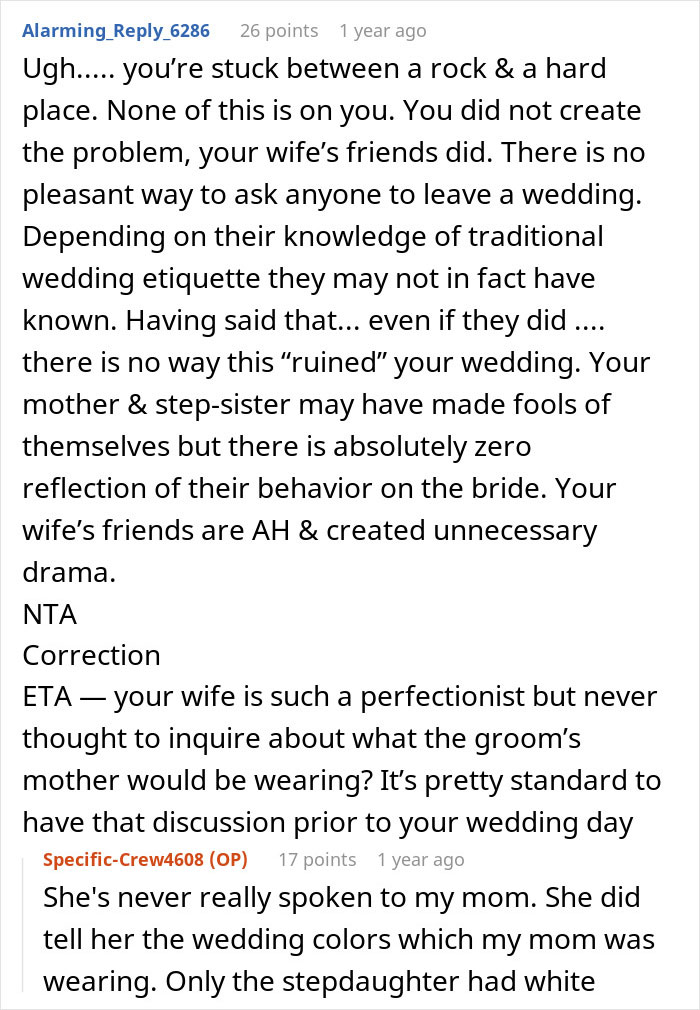 “Saw My Wife’s Face Drop”: Groom’s Stepsister Shows Up To Wedding Wearing White “Saw My Wife’s Face Drop”: Groom’s Stepsister Shows Up To Wedding Wearing White