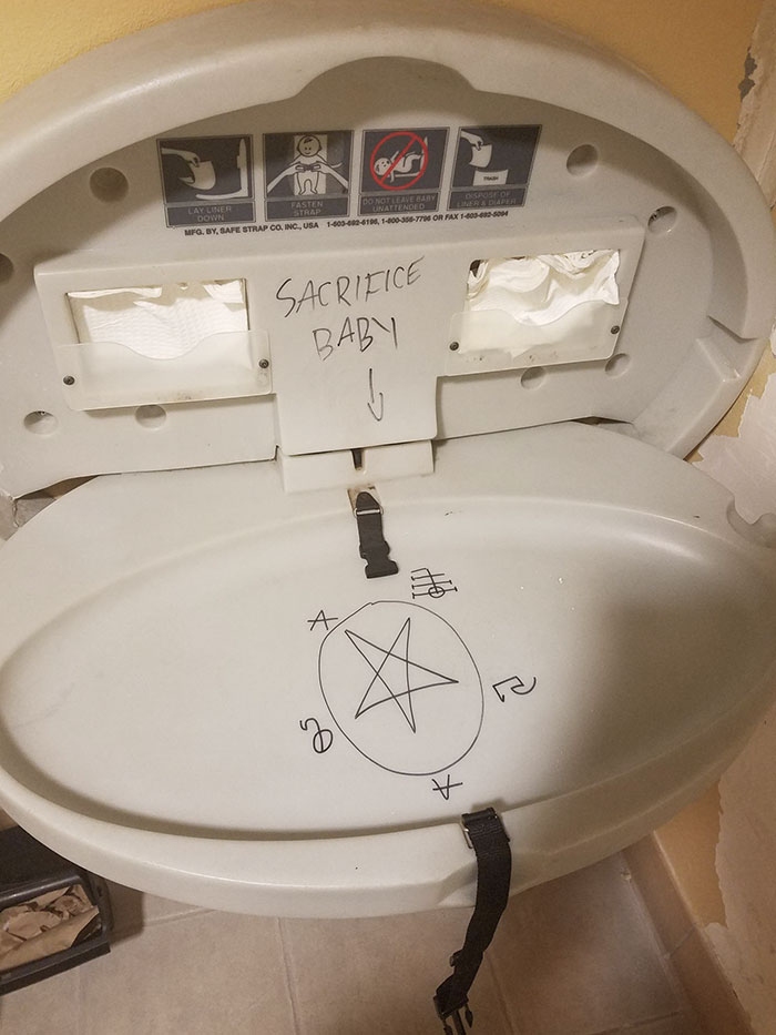 Found This In The Bathroom At A Former Workplace. Wasn’t Even Mad Then, Because The Chuckle Made My Day