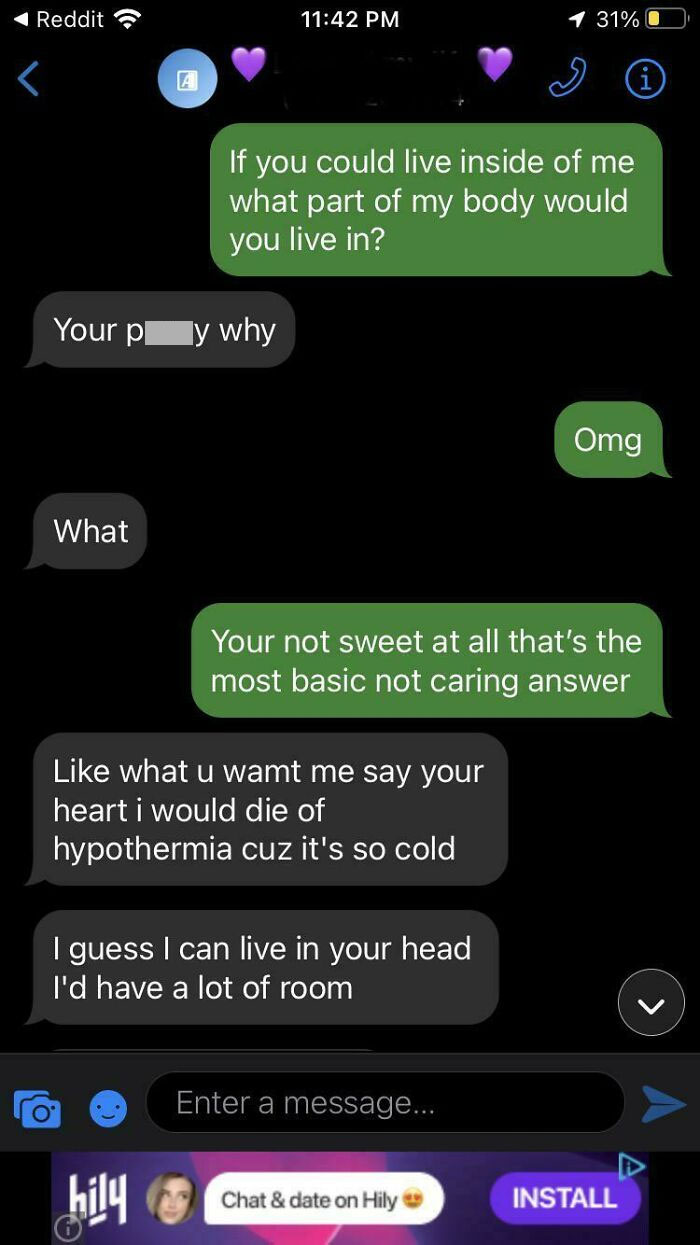 Asked My Boyfriend A Question I Saw On Here This Was His Answer