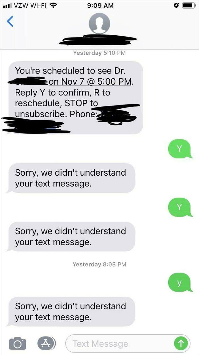 Trying To Confirm A Doctors Appointment